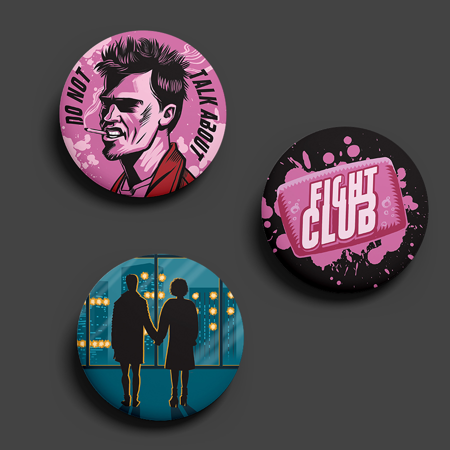 НАБОР ЗНАЧКОВ FIGHT CLUB